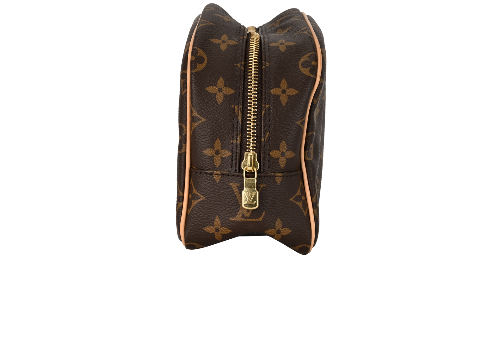 Louis Vuitton Dopp Kit Toiletry Pouch, &pound;450, Accessories, Brown, Canvas, Side view